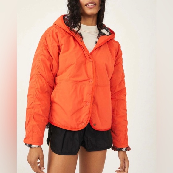 Free People Movement Jacquard Elevation Reversible Fleece Snowcap Combo Size S - Picture 5 of 8